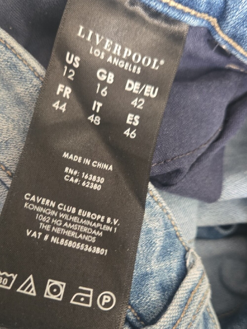 Liverpool Light Blue Straight Leg Jeans - Picture 8 of 8